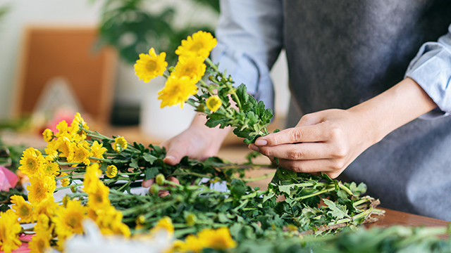 人間の心を癒すといわれる花が、 家庭や町に溢れる社会づくりに貢献したい
